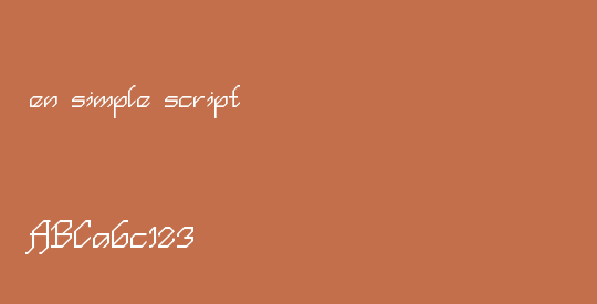 en simple script