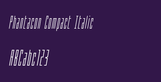 Phantacon Compact Italic