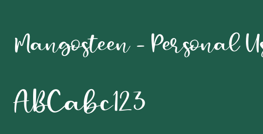 Mangosteen - Personal Use