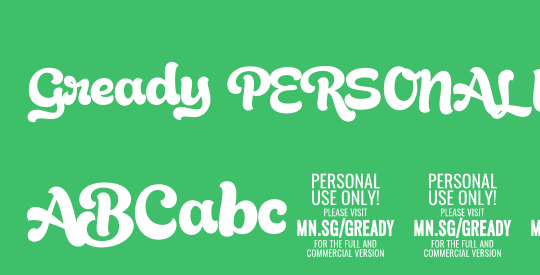 Gready PERSONAL USE ONLY
