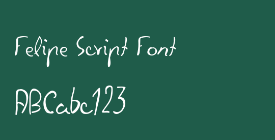 Felipe Script Font