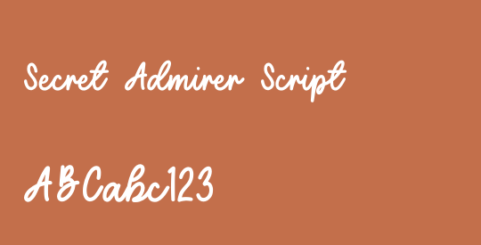 Secret Admirer Script