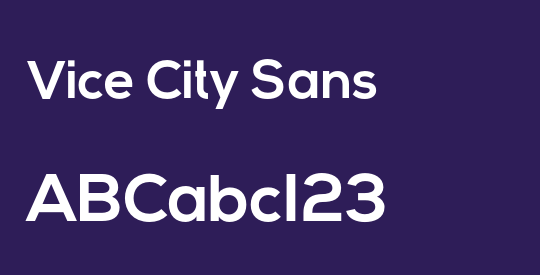 Vice City Sans