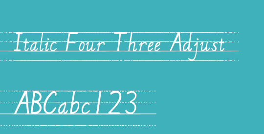 Italic Four Three Adjust