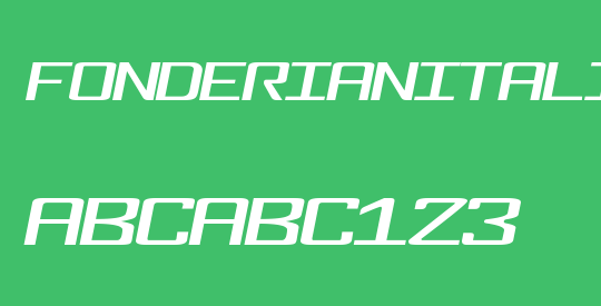 FonderianItalic