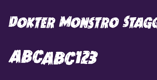 Dokter Monstro Staggered Italic