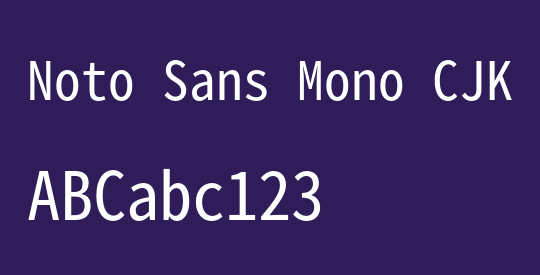 Noto Sans Mono CJK JP Regular