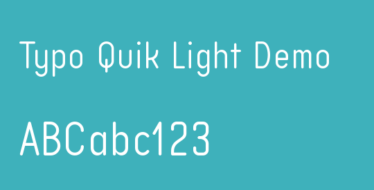 Typo Quik Light Demo
