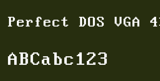 Perfect DOS VGA 437 Win