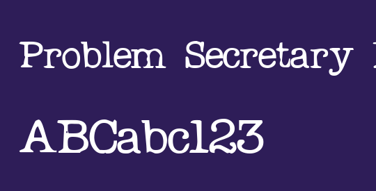 Problem Secretary Normal