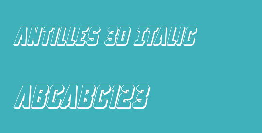 Antilles 3D Italic