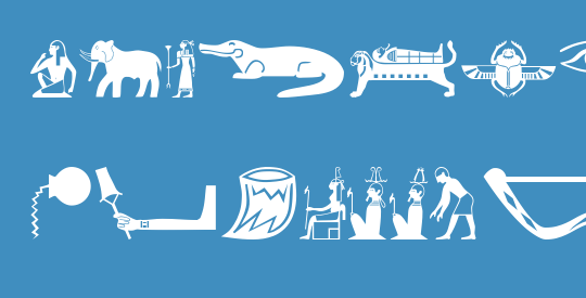 OldEgyptGlyphs