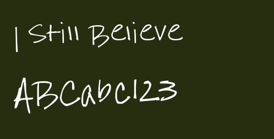 I Still Believe