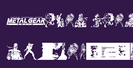Metal Gear Solid The Phantom Font