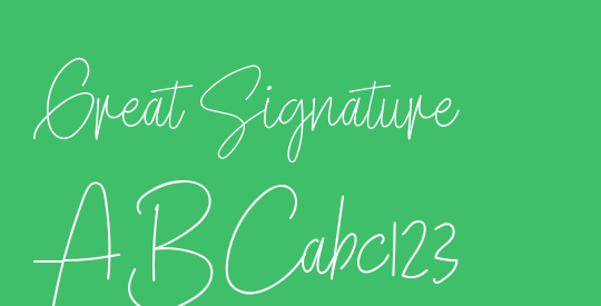 Great Signature