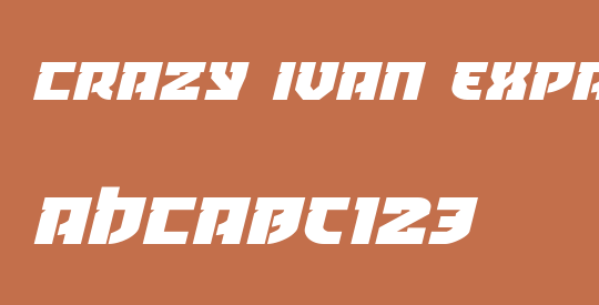 Crazy Ivan Expanded Italic
