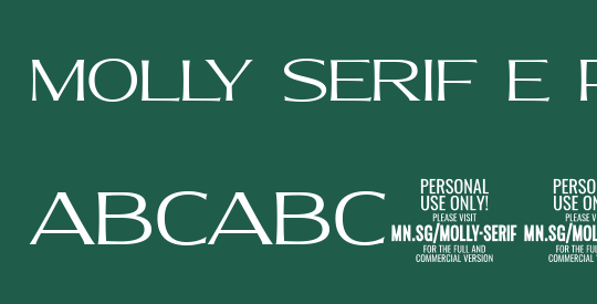 Molly Serif E PERSONAL