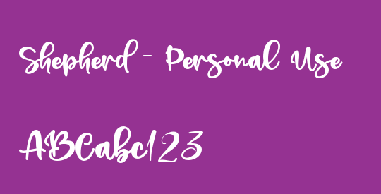 Shepherd - Personal Use