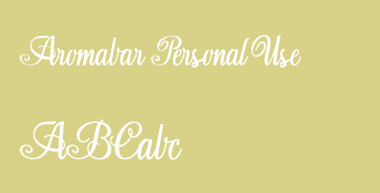 Aromabar Personal Use