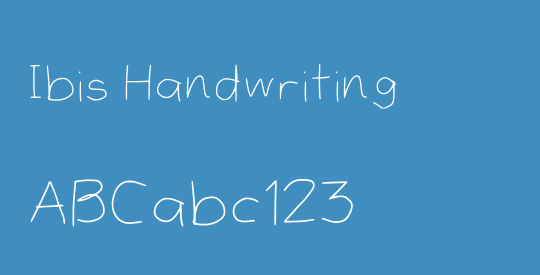 Ibis Handwriting