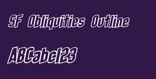 SF Obliquities Outline