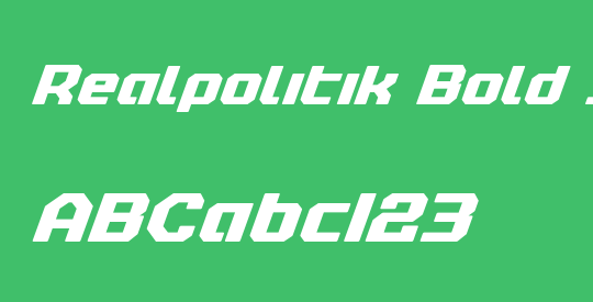 Realpolitik Bold Italic