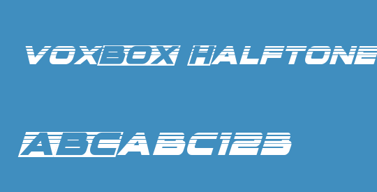 voxBOX Halftone Italic