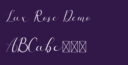 Lux Rose Demo