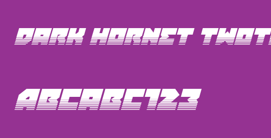 Dark Hornet Twotone Italic