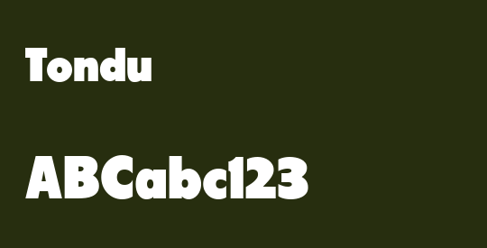 Tondu
