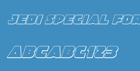 Jedi Special Forces 3D Italic