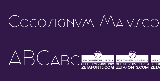 Cocosignum Maiuscoletto