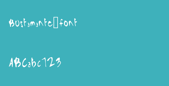 Bustamante_font
