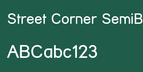 Street Corner SemiBold