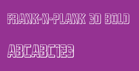 Frank-n-Plank 3D Bold
