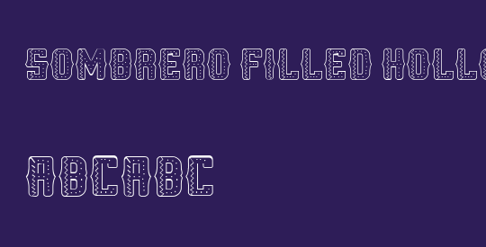 Sombrero Filled Hollow