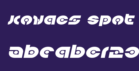 Kovacs Spot Expanded Italic