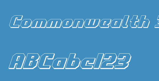 Commonwealth 3D Italic