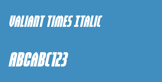 Valiant Times Italic