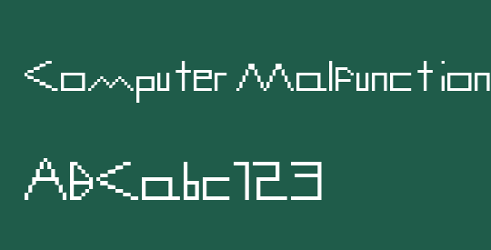 Computer Malfunction Error