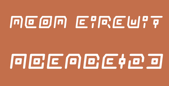 Neon Circuit Semi-Italic