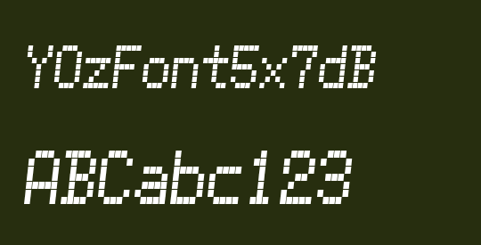YOzFont5x7dB