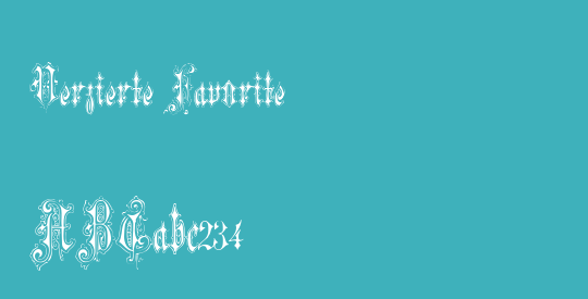 Verzierte Favorite