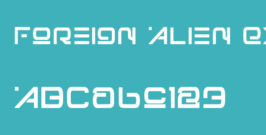 Foreign Alien Extra-Bold