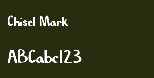 Chisel Mark