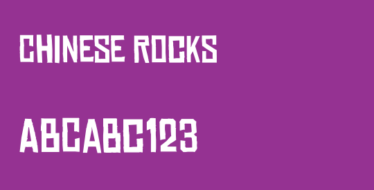 Chinese Rocks