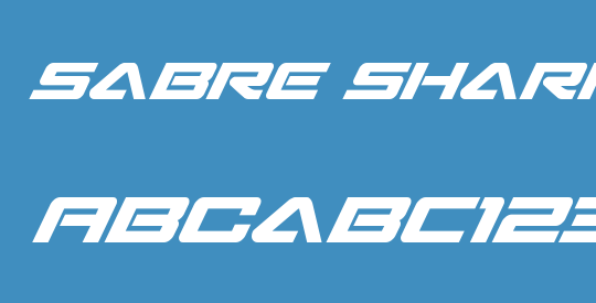 Sabre Shark Bold Semi-Condensed