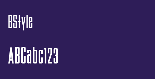 BStyle