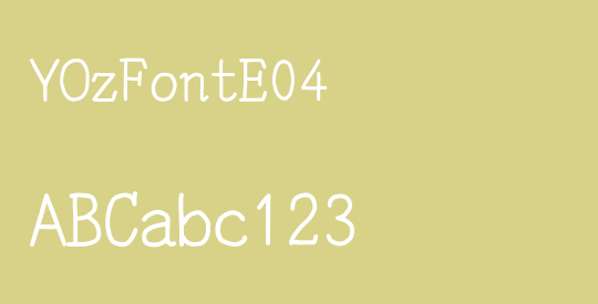 YOzFontE04