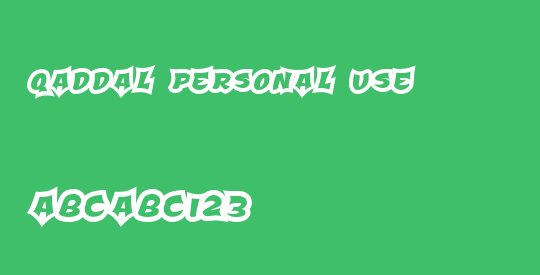 Qaddal Personal Use